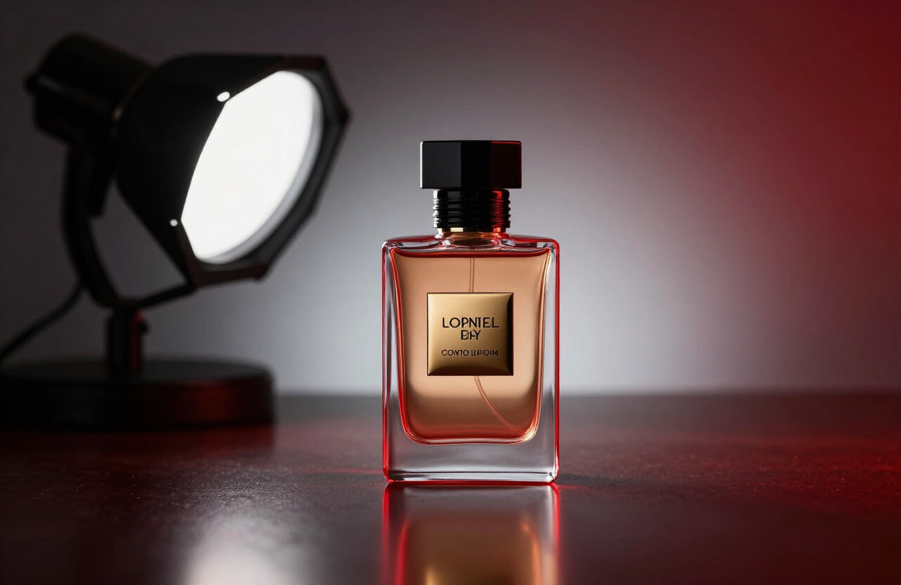 حملة تصوير منتجات لعطر فاخر